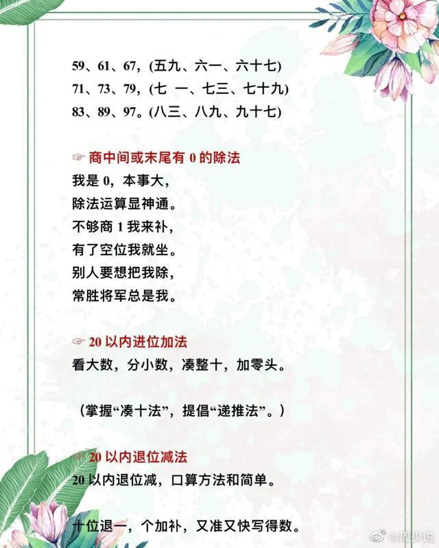 「热点资讯」口诀及出数规律《详细教程 新浪科技》