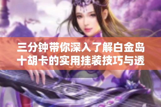白金岛有挂么（白金岛升级）
