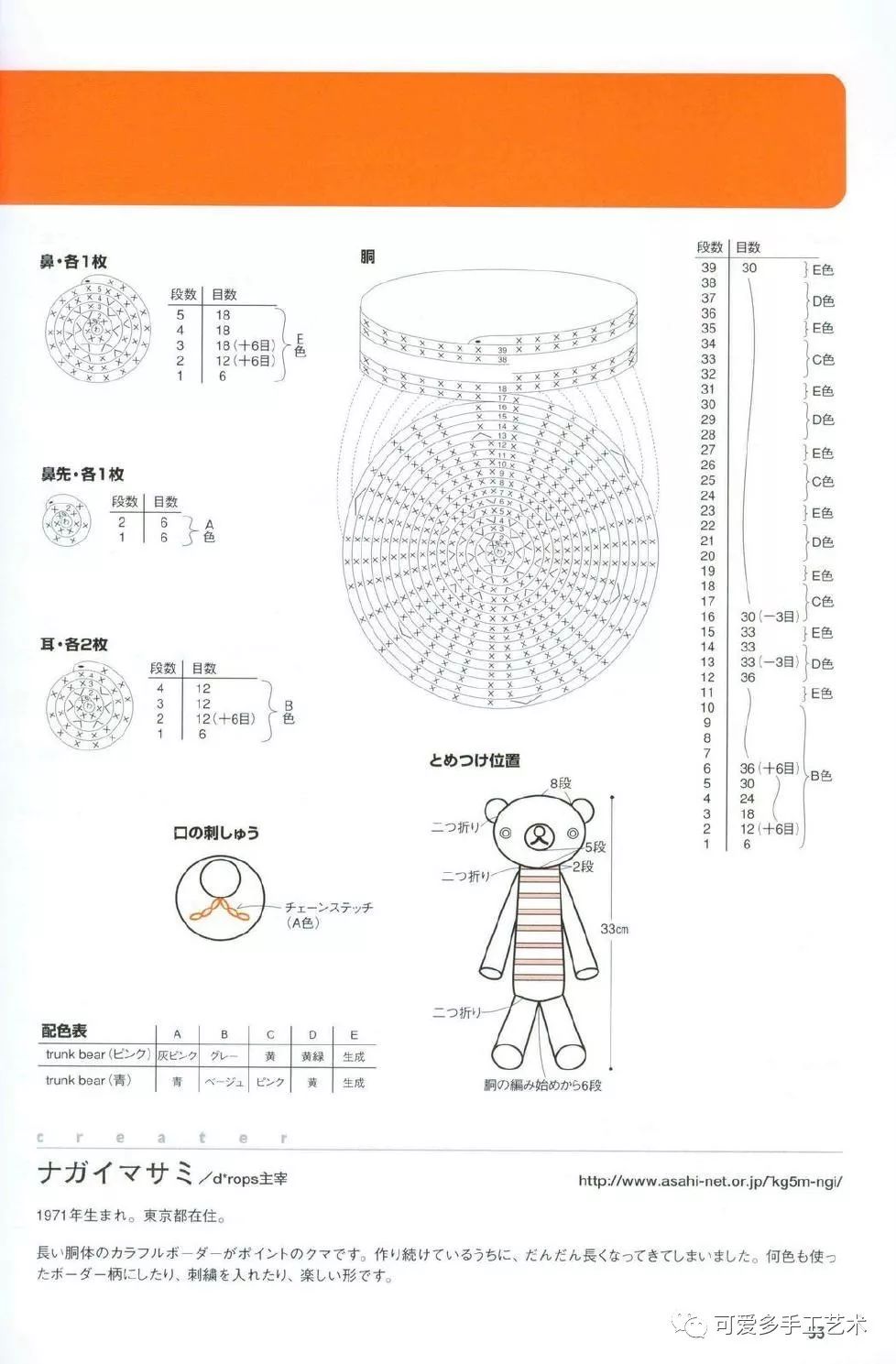 小动物挂无锡同城件的钩法（动物挂件钩织图解）