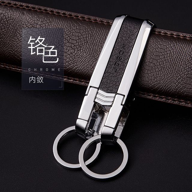 双扣怎么挂钥匙链好看（双排钥匙扣）