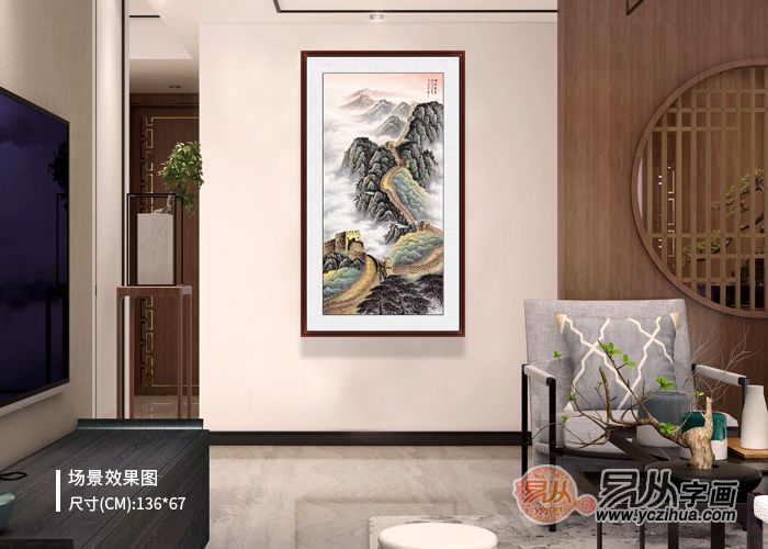 进门玄关可以挂摇钱树花吗（玄关画摇钱树图片大全）